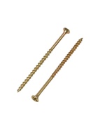 Саморез 4.2×89(90) мм ТУНДРА PREMIUM, потай, крупная резьба, шлиц PH, желтый цинк, 1 кг 5470703