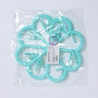 Сушилка для белья подвесная Доляна, 23×23 см, 8 прищепок, мятная - Фото 5