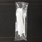 Набор пластиковых одноразовых столовых приборов 5 в 1: вилка, ложка, нож, салфетка, зубочистка, цвет белый - Фото 5