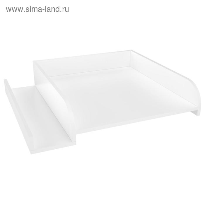 Рамка пеленальная для стиральной машины Polini kids Simple 610, с полкой, белая - Фото 1