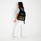 Рюкзак молодёжный «Авокадо», 33х13х37 см, отд на молнии, н/карман, чёрный - Фото 11