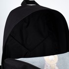 Рюкзак молодёжный «Корги», 33х13х37 см, отд на молнии, н/карман, чёрный - Фото 5