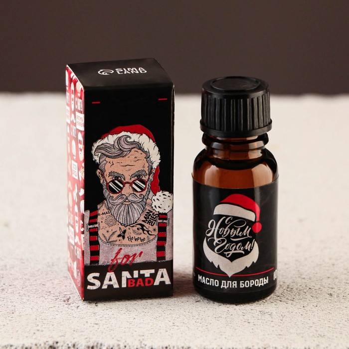 Масло для усов и бороды Bad santa, 10 мл - Фото 1