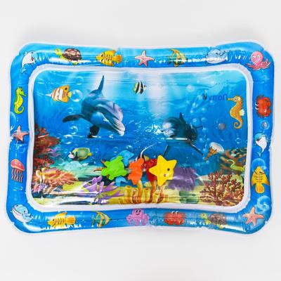 Коврик надувной с игрушками для малышей Ocean, 65х48х8 см