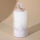 Свеча интерьерная белая с бетоном, 10 х 5 см  (артикул 5460471)  большой выбор товаров оптом и в розницу по низким ценам с доставкой