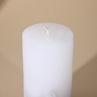 Свеча интерьерная белая с бетоном, 10 х 5 см  (артикул 5460471)  большой выбор товаров оптом и в розницу по низким ценам с доставкой