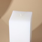 Свеча интерьерная белая с бетоном, 6×6×14 см 5460476