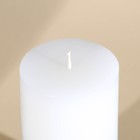 Свеча интерьерная белая с бетоном (поталь), 12,5 х 7 см - фото 6351277