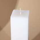 Свеча интерьерная белая с бетоном (поталь), 5 х 5 х17,2 см - Фото 3