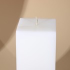 Свеча интерьерная белая с бетоном (поталь), 6 х 6 х 14 см - Фото 3