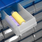 Бокс для хранения с выдвигающимися ячейками, 40 × 33 см, цвет синий - Фото 2