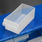 Бокс для хранения с выдвигающимися ячейками, 40 × 33 см, цвет синий - Фото 3