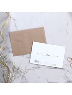 Приглашение на свадьбу в крафтовом конверте «Золотые блестки», 10 х 15 см. - Фото 5