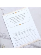 Приглашение на свадьбу в крафтовом конверте «Золотые блестки», 10 х 15 см. - Фото 7