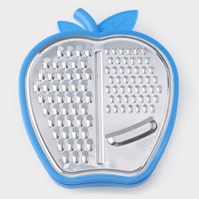 Тёрка с контейнером Доляна «Яблоко», 20×15×4 см, МИКС