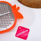 Тёрка с контейнером Доляна «Яблоко», 21,5×17,5×5 см, цвет МИКС - Фото 3