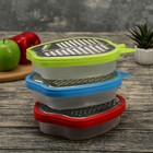 Тёрка с контейнером Доляна «Яблоко», 21,5×17,5×5 см, цвет МИКС - Фото 4