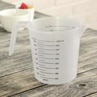 Стакан мерный, 1 л, пластик, прозрачный - Фото 2