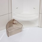 Полка для ванной угловая, 19×19×46,5 см, цвет тонированный - Фото 2