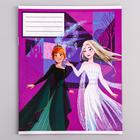 Тетрадь в клетку 12 листов, 5 видов МИКС, обложка мелованная бумага, «Холодное сердце» - Фото 5