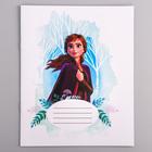 Тетрадь в клетку 12 листов, 5 видов МИКС, обложка мелованная бумага, «Холодное сердце» - Фото 9