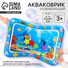 Акваковрик развивающий прямоугольный «Дельфины» - Фото 1