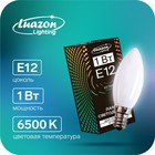 Лампа светодиодная Luazon Lighting, E12, 1 Вт, 220 В, 6500 К, для ночников и гирлянд - Фото 1