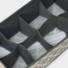 Органайзер для хранения белья «Гранж», 8 ячеек, 28×15×13 см, цвет серый - Фото 4