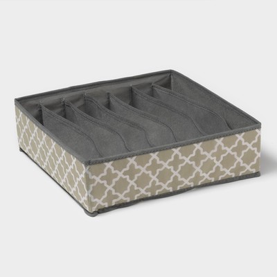 Органайзер для хранения белья «Гранж», 7 ячеек, 33×32×10 см, серый