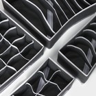 Органайзеры для хранения белья Доляна «Гранж», 4 шт., 33×32×10 см, 31×15.5×10 см, 29×14×10 см, серые - Фото 4