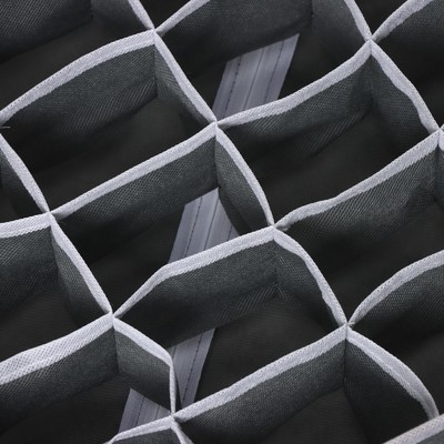 Органайзеры для хранения белья Доляна «Гранж», 4 шт., 33×32×10 см, 31×15.5×10 см, 29×14×10 см, серые