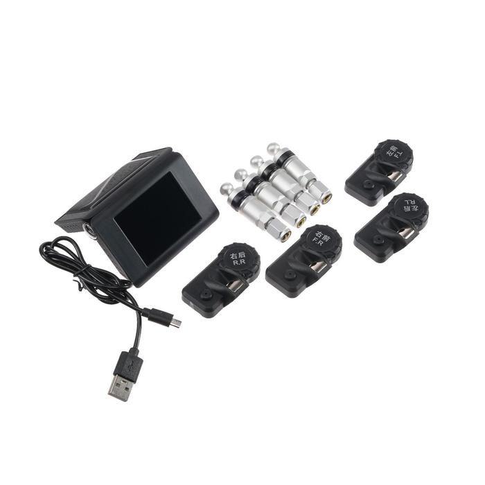 Система контроля давления в шинах TPMS, беспроводной модуль, 4 датчика в комплекте - Фото 1