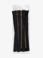 Молния металлическая, №5, неразъёмная, замок автомат, 18 см, чёрная - Фото 4