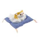 Игрушка на панель авто, кошка на подушке, бело-рыжий окрас - Фото 2