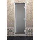 Дверь стеклянная «Хамам Престиж», размер коробки 190 × 70 см, правая, цвет сатин - фото 295028652