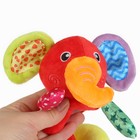 Растяжка - спираль на коляску/кроватку Крошка Я «Слоник яркий», с прорезывателем, от 3 мес. - Фото 14