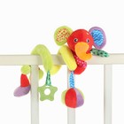 Растяжка - спираль на коляску/кроватку Крошка Я «Слоник яркий», с прорезывателем, от 3 мес. - Фото 7