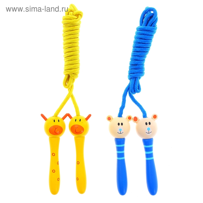 Скакалка "Животные", 2 м, МИКС - Фото 1