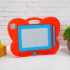 Доска для рисования магнитная «Бабочка» чёрная крошка, цвета МИКС - Фото 3