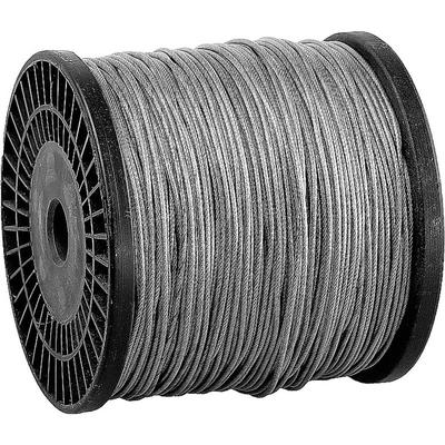 Трос стальной «ЗУБР», цинк, DIN 3055, в оплетке ПВХ, d=1/2 мм, L=200 м