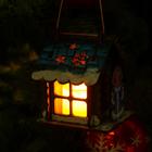 Игрушка на ёлку "Домик" со Снегурочкой, микс, 9х6,5х6,5см - Фото 5