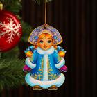 Ёлочная игрушка «Снегурочка», подвеска, 9.5×7 см - Фото 1