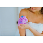 Мочалка для тела с поролоном Доляна, 30 гр, цвет МИКС - Фото 1