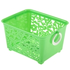 Корзинка пластиковая для хранения «Цветы», 14,5×11,5×8 см, цвет МИКС - Фото 1