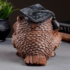 Фигура "Сова ученая" коричневая, 17см - фото 809516266