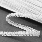 Тесьма декоративная «Шанель», 8 мм, 10±1 м, белая - Фото 2