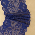 Кружевная эластичная ткань «Розы», 180 мм × 2,7 ± 0,5 м, цвет тёмно-синий - фото 318414668