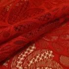 Кружевная эластичная ткань «Павлиний хвост», 180 мм, 2.7±0.5 м, бордовая - Фото 2