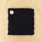 Кружевная эластичная ткань «Бесконечность», 180 мм × 2,7 ± 0,5 м, цвет чёрный - Фото 5
