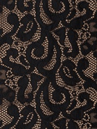 Кружевная эластичная ткань «Узоры», 175 мм, 2.7±0.5 м, чёрная - Фото 3